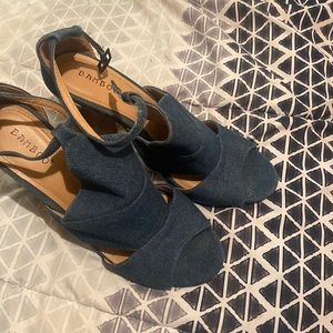 Heels size 8 1/2 never been worn .